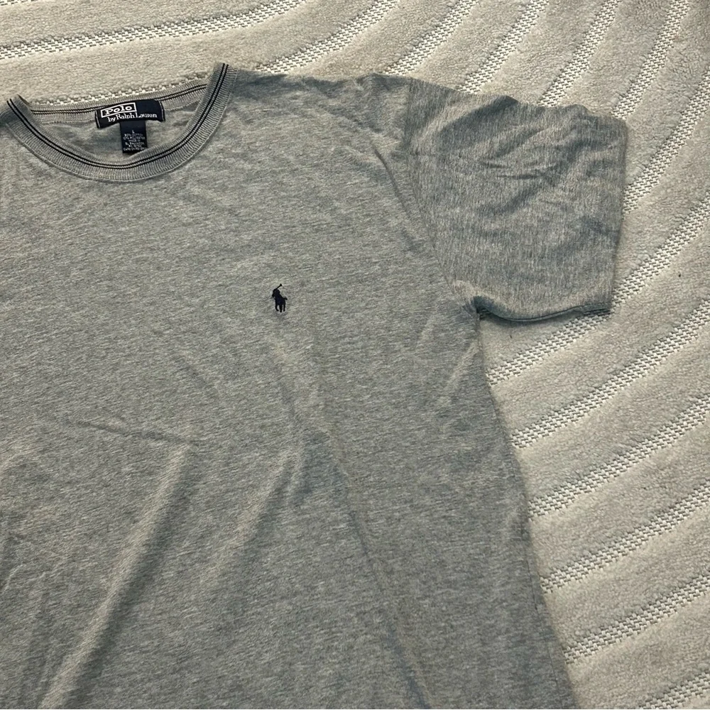 Vintage Polo Ralph Lauren Men’s Heather Grey Short Sleeve T-Shirt - L